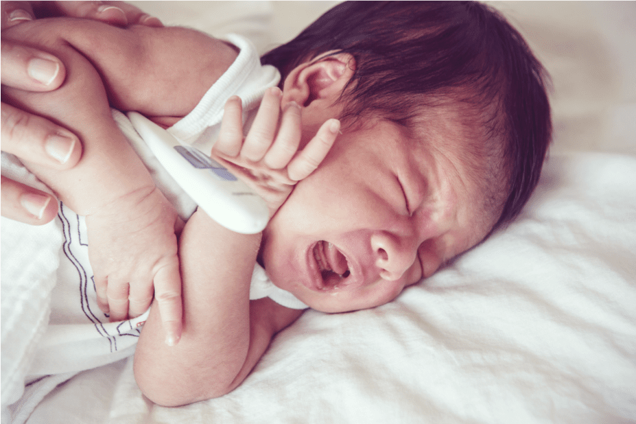 A baby crying