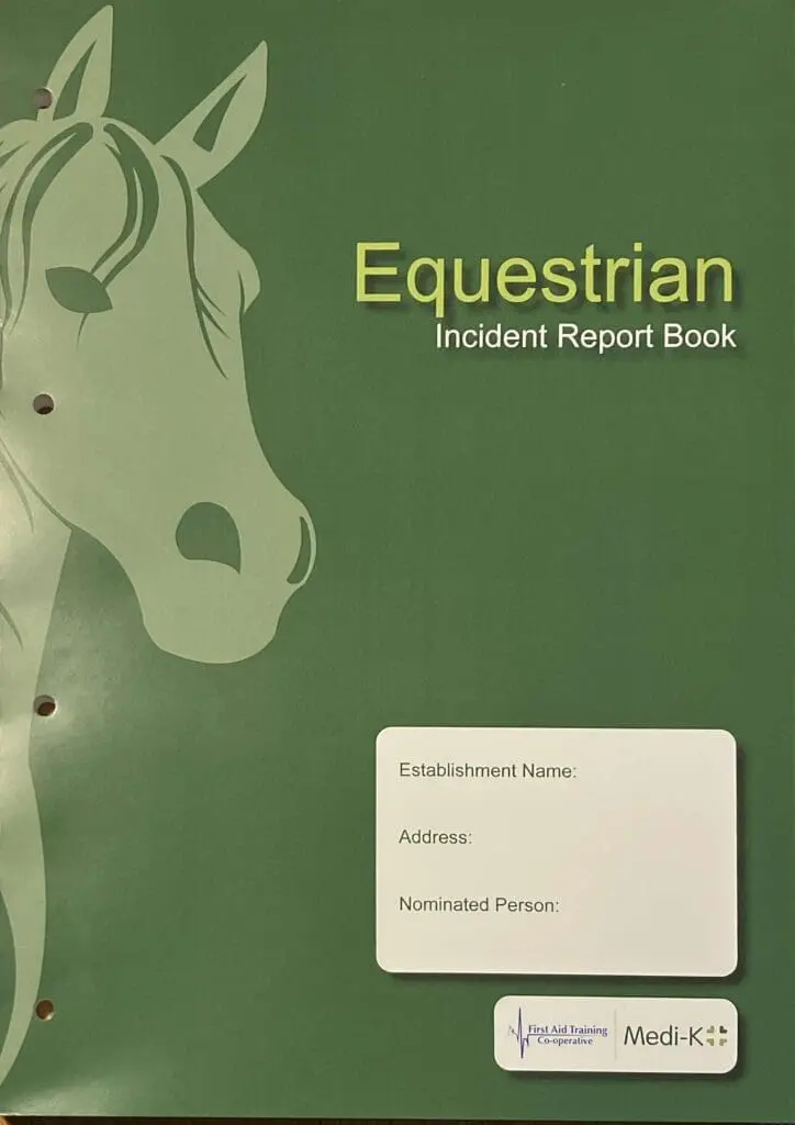Equestrian Incident Report Book Cover
