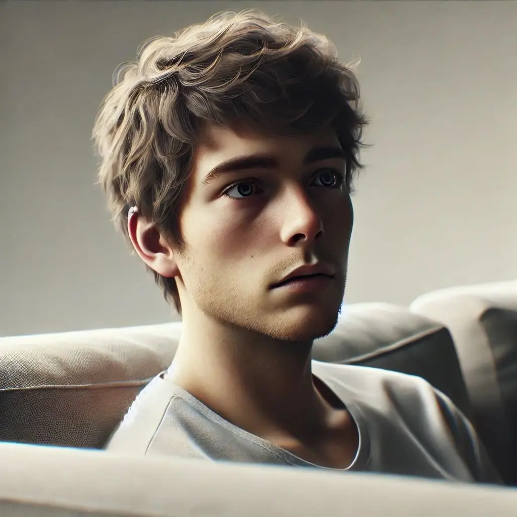 a young man staring into space - Signs and treatment of Psychosis