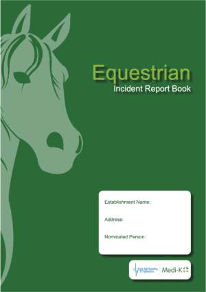 Equestrian Incident Report Book Cover