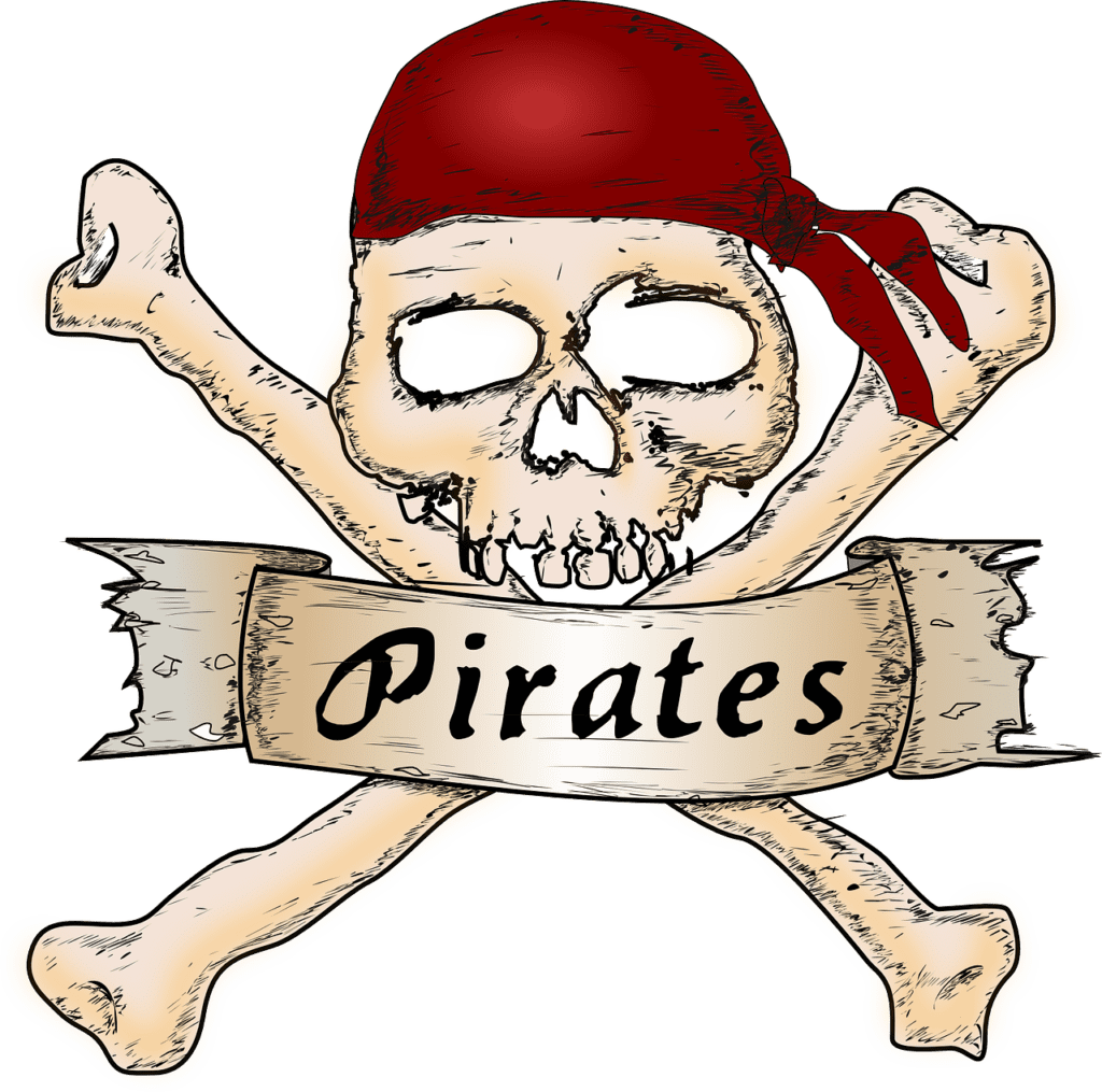 pirate skull and bones symbol